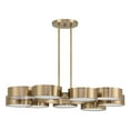 thumbnail image 2 of Talamanca 9-Light LED Chandelier in Noble Brass by Breegan Jane, 2 of 5