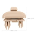 thumbnail image 2 of MLINS Visor Clip Holder Beige Plastic Easy Installation for Makeup Mirror Sunshade and Hook Spacesaving Design, 2 of 8