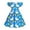 Blue, variant on NAISIBABY Girls Easter Dresses, Summer Casual Crewneck Ruffles Sleeve Kids Flare Flowy Dresses Multicolor Size 14