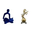 thumbnail image 1 of Figura de pensador abstracto,Estatua de pensador abstracto,decoración para el hogar,Figura humana decorativa para oficina,coleccionable,Figura de escritorio,Estantería con estatua de caballo, 1 of 8