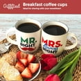 thumbnail image 4 of Triple Gifffted Mr Right Mrs Always Right Coffee Mugs Gifts Ideas for Couples, Wedding Anniversary, Engagement, Christmas, His & Hers, Bride and Groom, Parents, Newlyweds Bridal Shower, Ceramic 380ml, 4 of 4