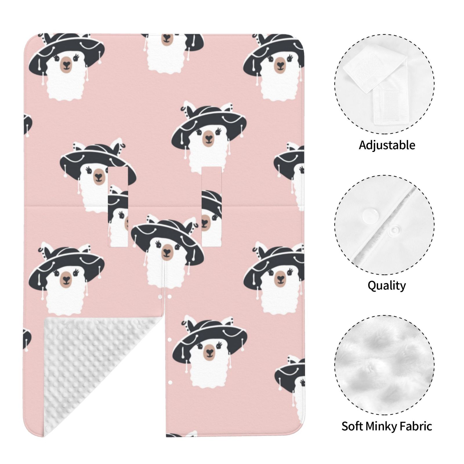 Car Seat Cover Baby - Funny cute lami llama hat Breathable Infant Car Seat Cover for Baby Carseat, Lightweight Comfort Baby Essentials Must Haves Newborn Stuff for Girl Boy
