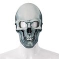 thumbnail image 4 of Skeleton Face Mask Halloween Skull Face Mask Masquerade Mask Halloween Costume Accessories For Women Men Cosplay Event White, 4 of 4