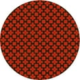 thumbnail image 1 of Ahgly Company Indoor Round Patterned Blood Red Brown Area Rugs, 6' Round, 1 of 6