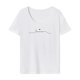thumbnail image 1 of Camiseta para mujer con cuello redondo, camiseta básica de recuerdo para caminar por la calle M, 1 of 7