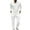 White, variant on Hinvhai Men's Tracksuit 2 Piece Outfits Polo Quarter Button Pullover Sweatsuits Jogging Sweatpants Athletic Sweat Suit Sets White XL(XL)