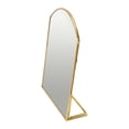 thumbnail image 7 of Creative Co-Op 7.75" x 9.75" Brass Modern Arched Standing Mirror, 7 of 7