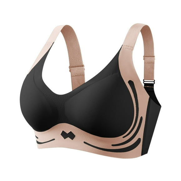 krdevn Caralush Bra, Wm Stylist Bra, Wmstylist Lush Fitting Bra, Lushfitting Powerful Push-Up Bra, Women's Wireless Bra with Seamless Smooth Comfort Wirefree T Shirt Bra