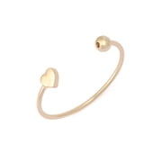Madden NYC Women's Fashion Gold-Tone Heart Cuff Bracelet