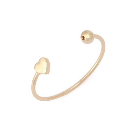 Madden NYC Women's Fashion Gold-Tone Heart Cuff Bracelet