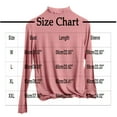 thumbnail image 4 of Otntypg Turtleneck Shirt Women Long Sleeve Mock Neck Trim Slim Fit Solid Color Pullover Tops Thermal Base Layer Soft Lightweight Stretch Undershirts Pink XL, 4 of 6