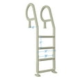 thumbnail image 3 of Heavy Duty Resin In-Pool Above Ground Swimming Pool Ladder - White, 3 of 4