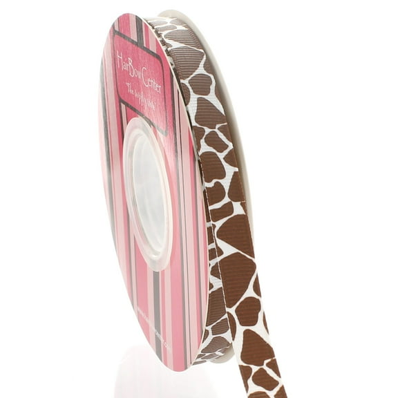 3/8" Giraffe Grosgrain Ribbon 25 Yard