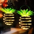 thumbnail image 1 of 2 Pack Solar Pineapple Led Light Lantern, Pineapple Solar Lights Outdoor, Metal Pineapple Waterproof Solar Lantern, 1 of 4