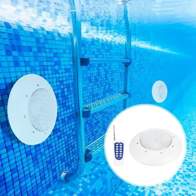 Gupbes 45W LED Underwater Light, 460 LEDs RGB Swimming Pool Wall Light With Remote Control And 120-degree Wide Angle Lighting, IP68 Waterproof Decorative Light For Pool, Fountain, Courtyard, Landscape
