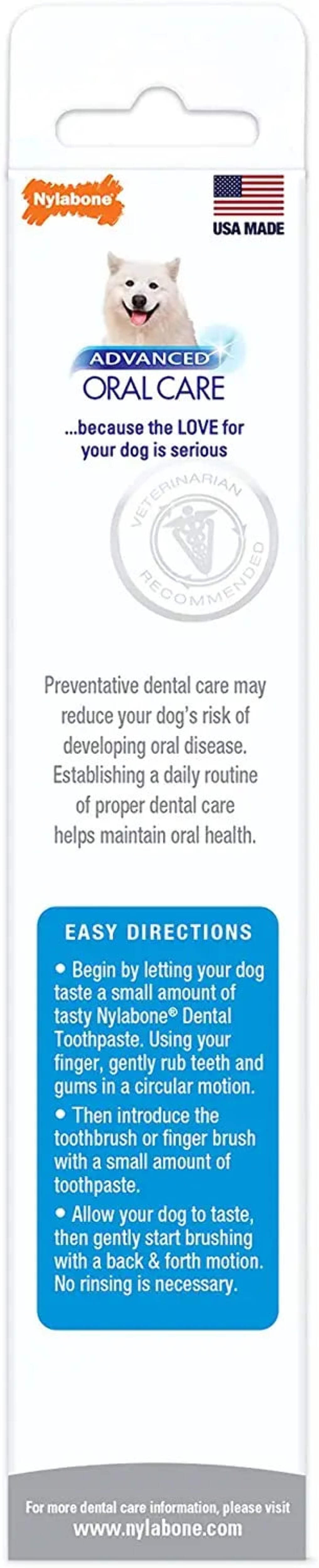 Nylabone Corp Bones 491329 Advanced Oral Care Tartar Control Toothpaste Walmart