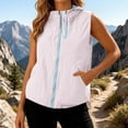 thumbnail image 2 of Miaoju Women's Lightweight Running Vest Outerwear with Pockets, Windproof Sleeveless Jacket for Golf Hiking Travel, 2 of 9