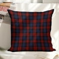 thumbnail image 6 of Tartan Linen Throw Pillow Covers 18"x18" Decorative Cushion Cases with Hidden Zipper for Sofa, Couch, Bed, Living Room–No Insert Made in USA, 6 of 7