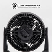 IRIS WOOZOO Circulator Fan, 5.5 Blade, Black