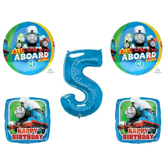 Thomas The Train 5th Fifth Happy Birthday Party Balloons Decorations Supplies Tank Engine