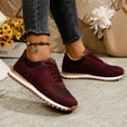 thumbnail image 5 of YLYL Women's Suede Sneakers Round Toe Non Slip Classic Retro Fashion Casual Running Walking Shoes, 5 of 9