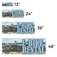 thumbnail image 3 of E Bike Rental Vinyl Decal 5 Pack of 12 Inch x 5 Inch Weatherproof Heavy-Duty Adhesive Backing | Eco-Friendly Travel, Outdoor Adventures, Local Shops | Made in USA, 3 of 6