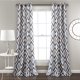 thumbnail image 1 of Kevin Diamond Room Paneles de cortina de ventana de oscurecimiento azul / gris Conjunto 52X84 Half Moon 16T002486, 1 of 2