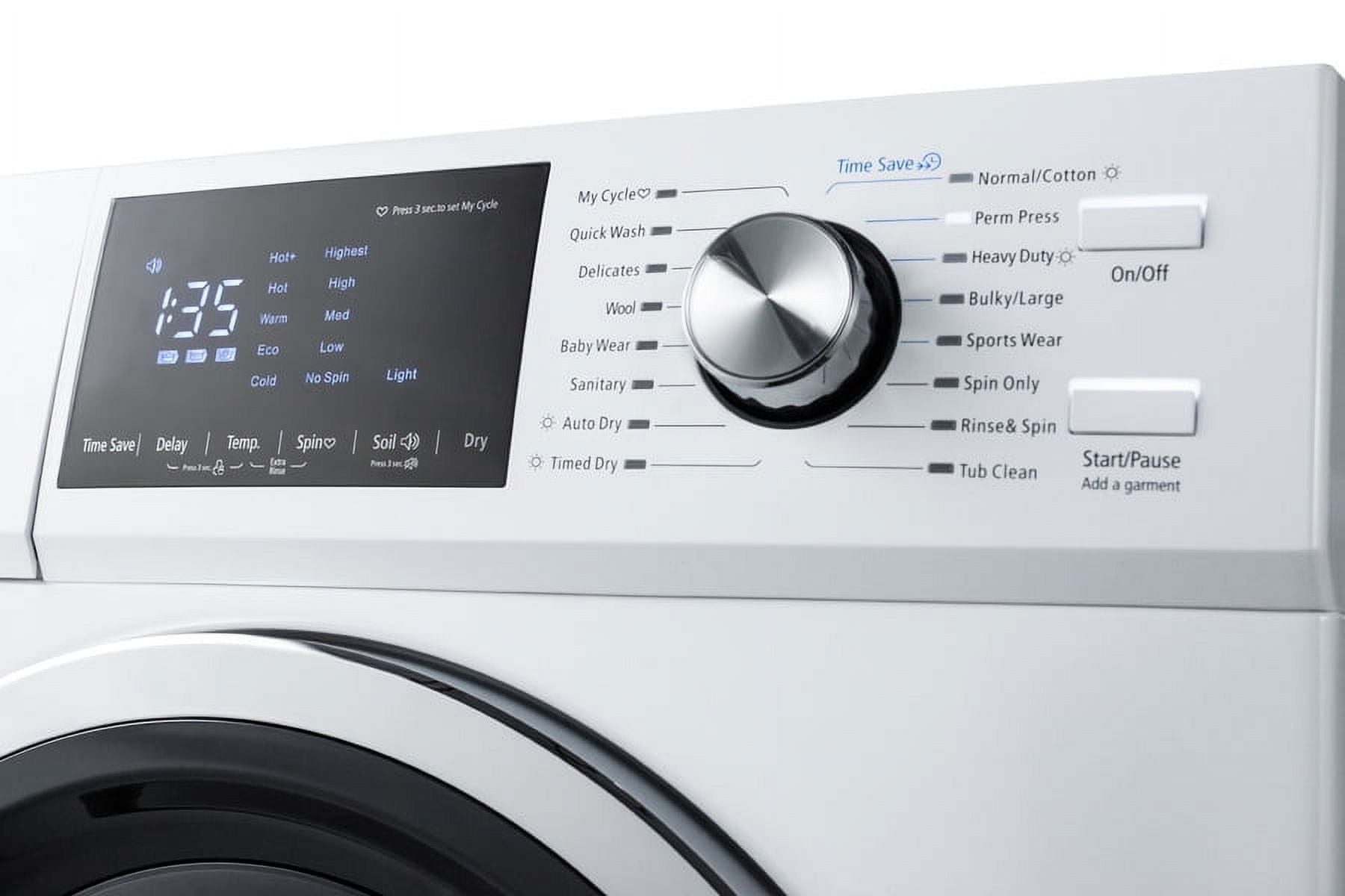 24" Wide 115V Washer/Dryer Combo, white