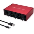 thumbnail image 1 of Interfaz de audio USB Y.D.F con preamplificador de micrófono de 24 bits, 1 of 9