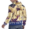thumbnail image 6 of Honeii 2025 New Year 1 Pattern Mens Hoodies Men's Loose Sleeve Sweatshirt,Pullover Hooded Sweatshirt for Men,Essentials Hoodie-X-Large, 6 of 7
