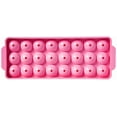 thumbnail image 4 of Hutzler 24 Ice Ball Tray, 1-inch Round Ice Sphere Mold with Lid, Pink, 4 of 5