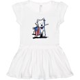 thumbnail image 3 of Inktastic US Flag Westie Girls Toddler Dress, 3 of 5