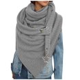 thumbnail image 1 of YOUSNH Foulard Solide pour Femmes Mode Rétro Châle Multi-Usage Foulard d'Hiver pour Femmes Gris Taille Unique, 1 of 5
