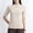 Beige, variant on T Shirts For Women Trendy Graphic Turtle Neck Slim Fit Half Elbow Short 3/4 Sleeve Tight Tee Tshirts Top