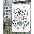 thumbnail image 2 of Metal Sign - Joy To The World - Durable Metal Sign - Use Indoor/Outdoor - Makes a Great Christmas Decor and Inspirational Gift Under $25 (12" x 18"), 2 of 5