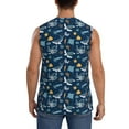 thumbnail image 4 of Haiem Men's Sea Turtle Print Tank Tops Summer Sleeveless Cut Off Workout T-Shirts Fitness Vest Athletic Undershirts-XX-Large, 4 of 8