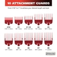 thumbnail image 5 of Wahl Fade Pro Corded Hair Clipper Kit, Men or Women, 17pc, Black /Red, 79790, 5 of 9