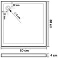 thumbnail image 2 of vidaXL Shower Base Pan with Center Drain Shower Tray Bath Pan ABS Rectangular, 2 of 7
