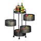 thumbnail image 1 of Estante de almacenamiento giratorio para cocina, sin ensamblaje, de 4 niveles, de acero al carbono, circular, 1 of 8
