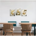 thumbnail image 5 of ZHONGYUTONG 3 Piece Wine Wall Art for Kitchen Gold Wine Pictures Dining Room Canvas Print Modern Artwork for Pub Bar Decor Framed (11.00" x 14.00" x 3PCS), 5 of 5