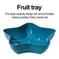 thumbnail image 3 of Hariumiu Fruit Snack Organizer Fruit Plate Five-pointed Star Design Capacity Food Grade Plastic Multi-purpose Snack Tray Easy to Clean Kitchen Supplies, 3 of 8