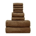 thumbnail image 3 of Xihbxyly Juego de Toallas de Terciopelo, Colección de 8 Piezas de Algodón Suave, Toallas de Baño Superabsorbentes, Elegantes Toallitas y Toallas Cuadradas, para Baño Diario, Lavado Facial y Uso Domés, 3 of 7