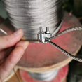 thumbnail image 1 of 12 piezas de clip de cuerda de alambre, clip de perno en U M4, abrazaderas de cable, para abrazadera de sillín de perno en U de acero inoxidable 304 para cable de cuerda de alambre de 4 mm, plata XianweiShao 1327534056129, 1 of 1