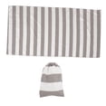 thumbnail image 4 of OUNONA Large Grey Quick-Dry Polyester Beach Towel for , Highly Absorbent and Lightweight with Stylish Design, 4 of 6