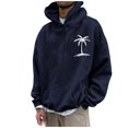 thumbnail image 1 of Men's Hooded Print Pattern Fashion Loose Men's And Women's Long Sleeve Hooded Sweatshirt 3XL, 1 of 4