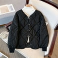 thumbnail image 2 of Vedolay Warm Winter Jacket Open Front Basic Classic Casual Soft Knitted Coat 2023 Black,M, 2 of 4