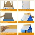 thumbnail image 4 of Cat Scratcher House, Large Cardboard Milk Box Shape Cat House with Door and Interactive Window, Cat Condo Scratcher Cardboard Cat Cave for Small Medium Cats, 4 of 6