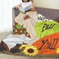 thumbnail image 6 of Honeii Gnome Happy Fall Print Fleece Blanket - Throw Blanket for Bed, Sofa, Couch, Camping, and Travel , Microplush Ultra Soft Warm Blanket-40"x30", 6 of 7