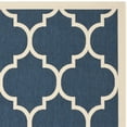 thumbnail image 5 of SAFAVIEH Courtyard Alyssa Geometric Indoor/Outdoor Area Rug, Navy/Beige, 7'10" x 7'10" Square, 5 of 7