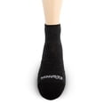 thumbnail image 2 of USA Made - Ankle Socks - Micro Weight Full Cushion - Trail Running Socks - Merino Wool - Mountain Heritage - Black - Large, 2 of 3